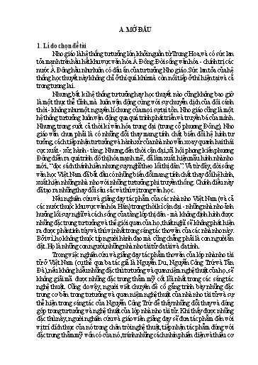 SKKN Nghiên cứu sáng tác của Nguyễn Công Trứ, tác phẩm “Bài ca ngất ngưởng” được trích tuyển trong chương trình Ngữ Văn Lớp 11, Tập 1