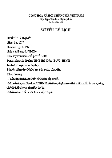 SKKN Rèn luyện kĩ năng viết văn nghị luận cho học sinh Lớp 9 theo chuẩn kiến thức và kĩ năng